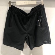 RVCA ORIGINAL YOGGER IV WALKSHORT 17 BLACK MEN'S SHORTS