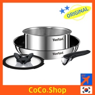 [TEFAL] emotion induction frying pan pot lid handle 4p cookware combo set