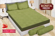 SPREI BONITA KING SPREI BONITA ANTI LUNTUR SEPREI MEREK BONITA POLOS EMBOSS SIZE KING UK180X200 NO1 