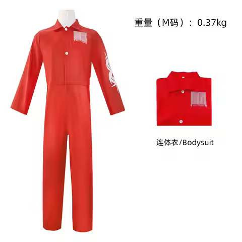 Band Slip Cosplay Knot Joey Cosplay Costume Red UniformHalloween Carnival Cosplay Band Slip Joey Bod