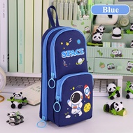 Stand-Up Design Large Capacity Cartoon Pencil Case – Self-Standing Multi-Layer Storage Cute Panda Ca
