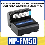 NP-FM50 FM55H Battery 2200mAh Rechargeable Battery For Sony NP-FM51 NP-FM30 NP-FM55H DCR-PC101 A100 