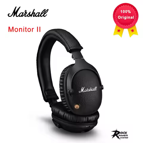 Original Marshall Monitor II ANC Active Noise Cancelling Wireless Bluetooth Headphones Subwoofer Mus