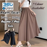 360 OUTFIT 30 - 95KG Seluar Panjang Reglar Plus Size Seluar Perempuan Wanita Women's Wide Leg Pants 