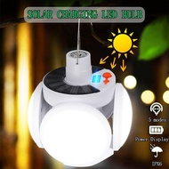 LAMPU GANTUNG SOLAR 5SISI LAMPU SOLAR SUPER TERANGFOOTBALL EMERGENCY CHARGING OTOMATIS LAMP OUTDOOR 