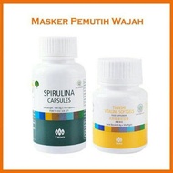 paket kecantikan tiens vitaline dan masker sprlirulina