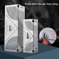 Sanwildly 90 degree angle straight glucose ruler, right angle tube ruler