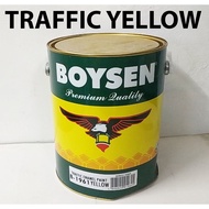 BOYSEN TRAFFIC ENAMEL PAINT B-1961 TRAFFIC YELLOW ( 1 GALLON ) ============================ 1 GALLON