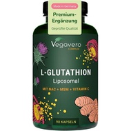 Vegavero LGlutathi Complex 90 Kapsul Liposomal Reduced LGlutathi dengan NAC Glycine LGlutamine & Lip