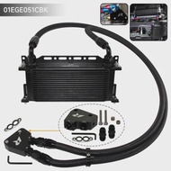 Black 15/16 Row Engine Oil Cooler w/ Bracket Kit AN10 For GM Chevrolet Corvette Camaro C5 C6 LS1 LS2