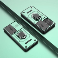 For Xiaomi Poco F7 Ultra Case Slide Windows Cover Poco F7 Ultra Poco F7Pro Fundas Battle Ring Holder