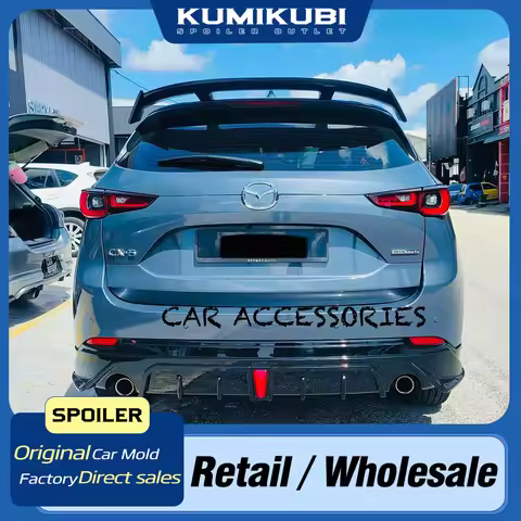 UNIVERSAL FITS 2017-2025 MAZDA CX-5 CX5 GLOSS BLACK REAR WINDOW ROOF SPOILER WING