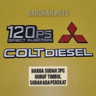 120ps tulisan emblem mobil truck 120ps harga sudah 3pc