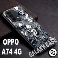 Softcase Glossy OPPO A74 4G/Motif COWOK/case OPPO A74 4G/Casing OPPO A74 4G/silicone kesing