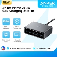 Anker Prime Charger 200W 6-Port GaN USB-C PD Fast Charging Station, for with iPhone Samsung MacBook