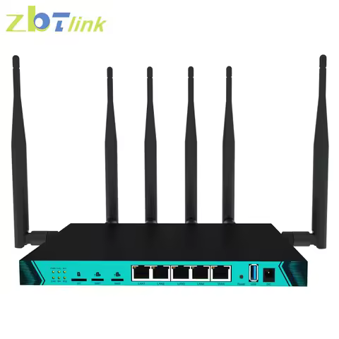 Zbtlink Gigabit LAN 4G Router Dual SIM Card Multi Mode Intelligent Cat4 4G Router 1200Mbps Wi Fi Ind