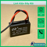 2pcs motor fan starting capacitor square capacitor CBB61 450VAC 1.8uF 1.8MF Senju brand