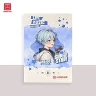 Vở Hồng Hà 200 trang kẻ ngang 7mm gáy ghim Sao mai Live Music 1696 định lượng 55 - 57gsm độ trắng 84