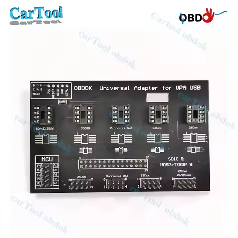 V1.3 UUPA USB Universal Eeprom Adapter UPA USB ECU Programmer with 8 Soic Clip Cable For I2C/SPI Mic