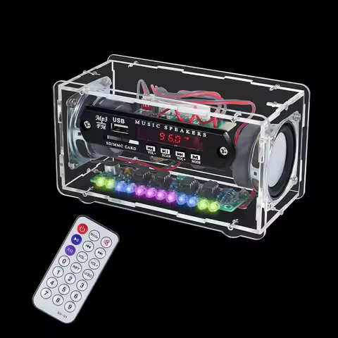 3Wx2 DIY Bluetooth Speaker Kit with FM Radio DIY Soldering Project Practice Solder Assembly DIY Elec