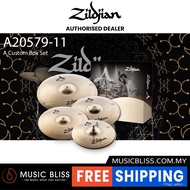 Zildjian A Custom Box Set - 14" Hats, 16" Crash, 20" Med Ride, 18" Crash Cymbal Set (A20579-11)