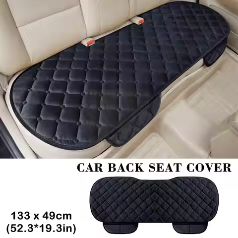 Car Back Row Seat Cover Rear Flock Cloth Cushion Non Winter Mat Fit Slide Auto Pad Van Universal Tru