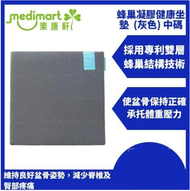 蜂巢凝膠健康坐墊  (灰色) 中碼 | 護脊 護腰 辦公椅 汽車座椅 Balance Seat cushion