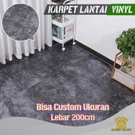 Bright Crown Karpet Lantai Vinyl IMPORT KOREA Harga per 50x200CM (1M2)Tebal 0.5mm BisaCustom Ukuran