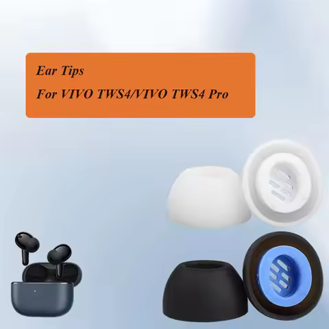6pcs Silicone Eartips for Vivo TWS4 iQOO TWS 4PRO iQOO tws2 Earphone Cover Eargels Earcaps Earbuds T