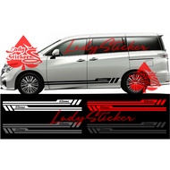 Elgrand car Cutting sticker, nissan Elgrand car sticker