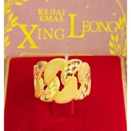 Xing Leong 916 Gold Fashion Ring Apam Ring Gold 916