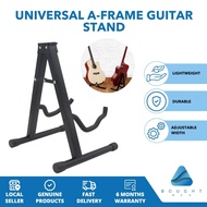 Black Guitar Stand | Universal A-Frame | Adjustable Width | Lightweight & Durable | Electric & Acous