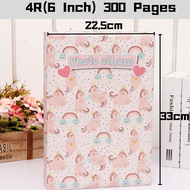 4R 6 inch 300pcs Creative Photo Album Book Handwritten Paper Core Cross-Border Retro Insert Photo Al