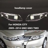 คู่ด้านหน้าเลนส์ไฟหน้า/เลนส์ไฟหน้า/เลนส์ไฟหน้า/สำหรับHONDA CITY TM0 2009 2010 2011 2012 2013 2014 GM2 GM3ไฟหน้าฝาครอบ