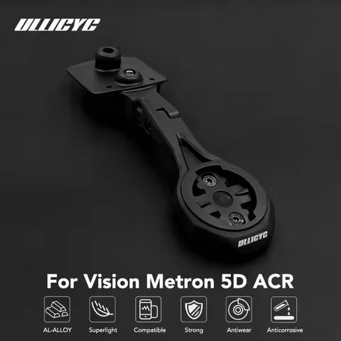 For Vision Metron 5D ACR Aluminum Alloy Bike Computer Mount Road Bike GPS Headlight Holder Bracke Fo