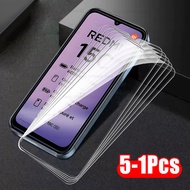 5-1Pcs For Xiaomi Redmi 15C 4G/5G Global Full Glue Glass Screen Protector Tempered Glass Film Redmi1