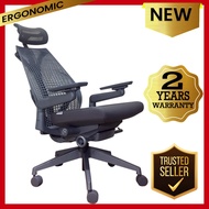 ◐✱○XTM Alpha-V Zuriel Multi Functional Gaming Chair (Grey) (2 Years Warranty)