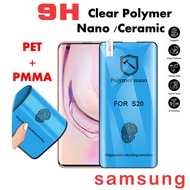 Samsung Galaxy Note 8 9 Note 10 20 Plus Ultra S8 S9 Plus S10 S20 S21 Plus Ultra Polymer Full Cover Ceramic Nano Soft Screen Protector Film