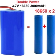 Double power ICR 18650 3000mAh 3.7V Li-ion Battery with Protection Boardh