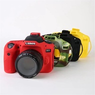เกราะซิลิโคนแบบนิ่มเคสกล้องสำหรับ Canon EOS 750D 800D 80D 850D 1300D 1500D 200D 200D เคสหุ้มปกป้องผิว II