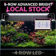 Fish aquarium light. 20cm to 4ft. 6 row led fish tank light. Bright & slim. 6500K colour light.
