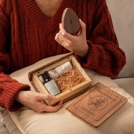 【過年禮盒】黑胡桃木經絡推油梳按摩油禮盒 附送禮紙袋