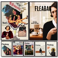 Vintage Style F_Fleabag HD Linen Canvas Poster Wall Art Prints for Living Room Bedroom Office Home D