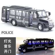 Children School Bus Toy Model Police School Bus Bus Fire Inertial Car Simulation Bus Gift