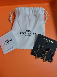 Coach星形耳環
