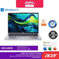 Acer Swift Go 14 SFG14-74T-54J6 14" WUXGA TouchScreen Laptop Intel Core Ultra 5 225H 16GB, 512GB SSD