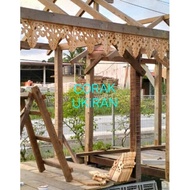 GAZEBO WAKAF SANTAI TRADiSiONAL kayu menyejukkan pemandangan rumah anda