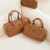 [Channel Goods] miu Bag Muu Bowling Bag Hot-selling miumiu Latest Color Matching Collection OEM Chan