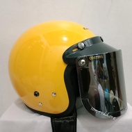 CARGLOSS Kuning Putih identik model RETRO pet kaca datar cembung iridium pelangi silver gold packing