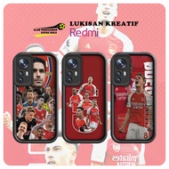 Redmi soft Casing Arsenal ARS soccer unique Contest Drop-resistant Collage protective adaptation Red